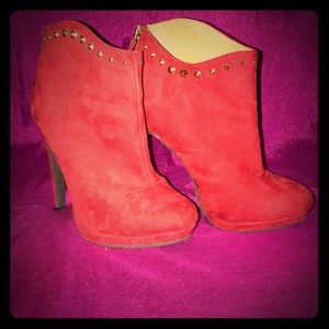 Mossimo Red Booties